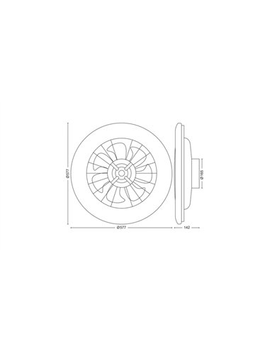 Philips Amigo 42+20W Ventilador de Techo con Luz LED Regulable y Mando a Distancia