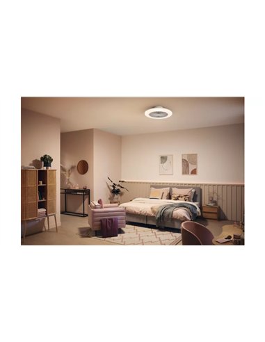 Philips Amigo 42+20W Ventilador de Techo con Luz LED Regulable y Mando a Distancia