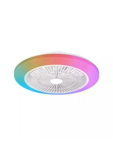 Philips Amilo 40+20W Ventilador de Techo con Luz LED Regulable, RGB y Mando