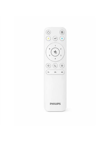 Philips Bliss Ventilador de Techo con Luz LED Regulable, Aspas Retráctiles y Mando, Madera