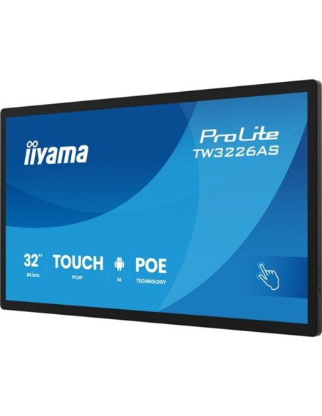 iiyama ProLite TW3226AS-B3P Pantalla Interactiva Táctil 32" PoE Android 14