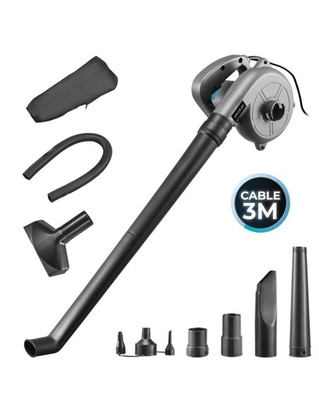 Cecotec AirForce 720 Soplador de Cable con 700W de Potencia, Cable 3m