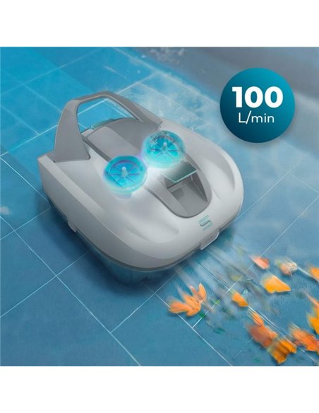 Cecotec Conga Pooldroid 3000 FloorMaster Robot Limpiafondos Inalámbrico para Piscinas sin Pendientes