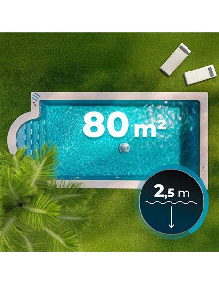 Cecotec Conga Pooldroid 3000 FloorMaster Robot Limpiafondos Inalámbrico para Piscinas sin Pendientes