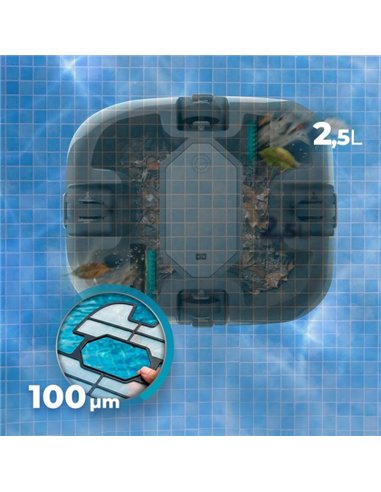 Cecotec Conga Pooldroid 3000 FloorMaster Robot Limpiafondos Inalámbrico para Piscinas sin Pendientes