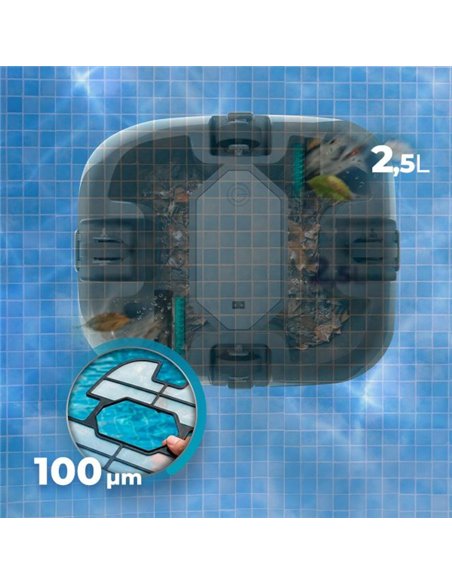 Cecotec Conga Pooldroid 3000 FloorMaster Robot Limpiafondos Inalámbrico para Piscinas sin Pendientes
