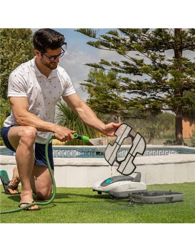 Cecotec Conga Pooldroid 3000 FloorMaster Robot Limpiafondos Inalámbrico para Piscinas sin Pendientes