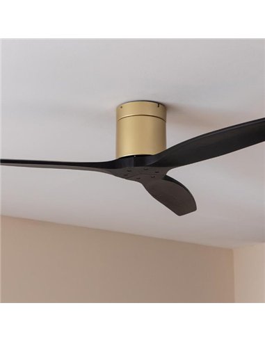 Cecotec EnergySilence Aero 5500 Aqua GoldBlack Connected Ventilador de Techo 40W, Mando a Distancia y WiFi