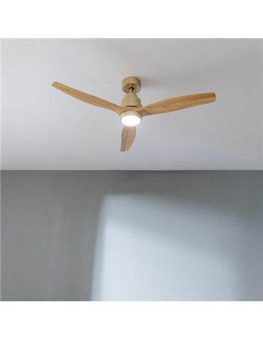 Cecotec EnergySilence Aero 5295 GoldWhite Ventilador de Techo 35W con Luz LED y Mando a Distancia