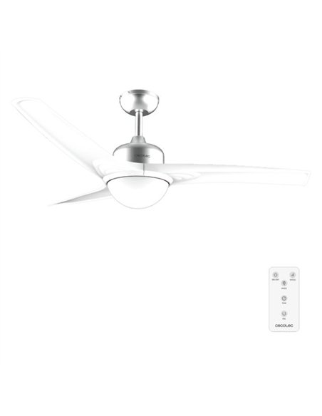 Cecotec EnergySilence Aero 560 IronWhite Ventilador de Techo 60W con Luz Led y Mando a Distancia