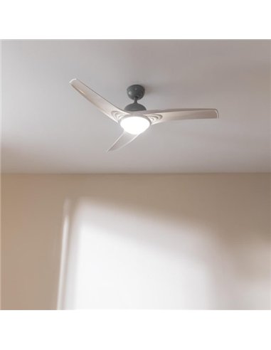 Cecotec EnergySilence Aero 560 IronWhite Ventilador de Techo 60W con Luz Led y Mando a Distancia