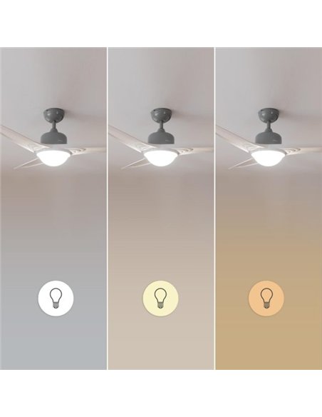 Cecotec EnergySilence Aero 560 IronWhite Ventilador de Techo 60W con Luz Led y Mando a Distancia