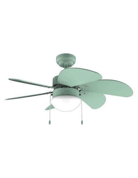 Cecotec EnergySilence Aero 3600 VisionFull Green Ventilador de Techo de 50W con Lámpara, 3 Velocidades