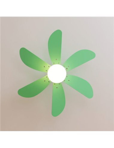 Cecotec EnergySilence Aero 3600 VisionFull Green Ventilador de Techo de 50W con Lámpara, 3 Velocidades