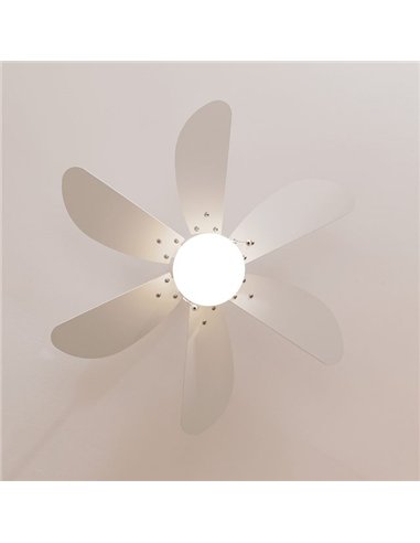 Cecotec EnergySilence Aero 3600 VisionFull White Ventilador de Techo de 50W con Lámpara, 3 Velocidades