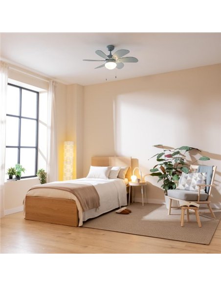 Cecotec EnergySilence Aero 3600 Vision Full Sky Ventilador de Techo de 50W con Lámpara, 3 Velocidades