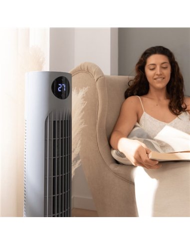 Cecotec EnergySilence 800 Skyline Smart Ventilador de Torre de 36" con 60W, Mando a Distancia