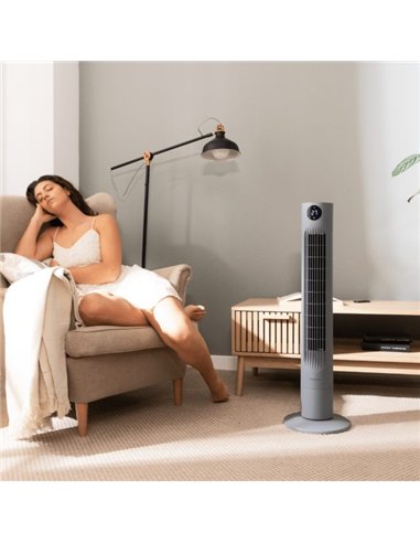 Cecotec EnergySilence 800 Skyline Smart Ventilador de Torre de 36" con 60W, Mando a Distancia