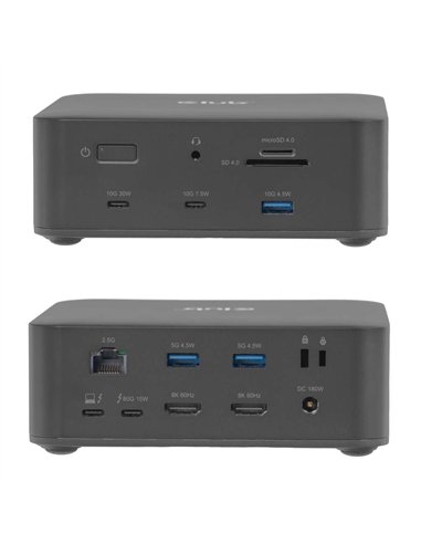 Club 3D CSV-2562 Docking Station Thunderbolt 5 con 12 Puertos, SSD M.2, 2xHDMI, 8K/60Hz