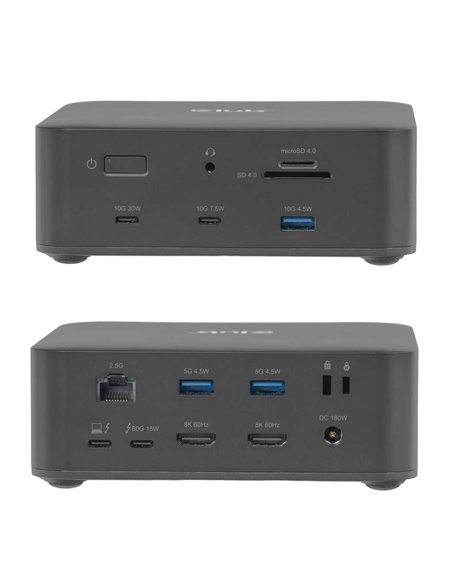 Club 3D CSV-2562 Docking Station Thunderbolt 5 con 12 Puertos, SSD M.2, 2xHDMI, 8K/60Hz