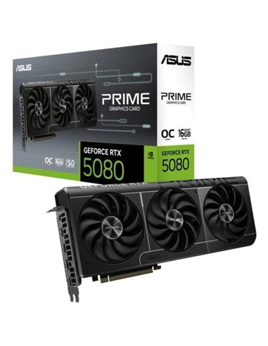 Asus Prime GeForce RTX 5080 OC 16GB GDDR7 Reflex 2 RTX AI DLSS4 Tarjeta Gráfica