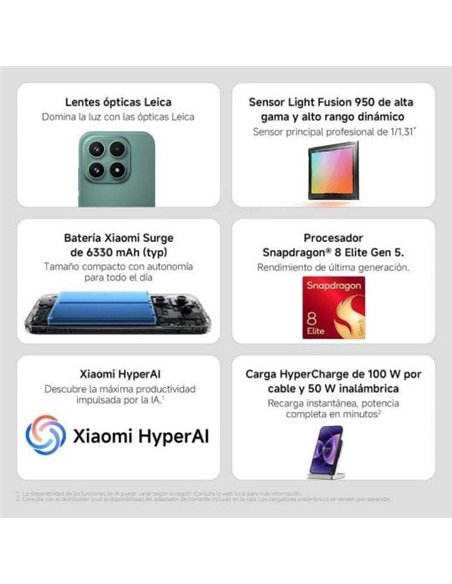 Xiaomi 17 12/512GB 5G Negro Smartphone