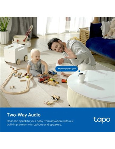 TP-Link Tapo C840 Cámara para Bebés WiFi 2K QHD Visión Nocturna Audio Bidireccional Monitor