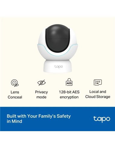 TP-Link Tapo C840 Cámara para Bebés WiFi 2K QHD Visión Nocturna Audio Bidireccional Monitor