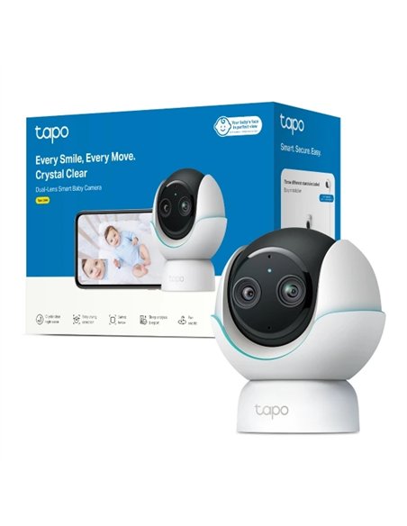 TP-Link Tapo C840 Cámara para Bebés WiFi 2K QHD Visión Nocturna Audio Bidireccional Monitor