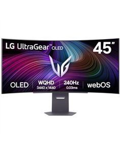 LG 45GX90SA-B 45" OLED WQHD 240Hz G-Sync FreeSync Premium Monitor Curvo Gaming