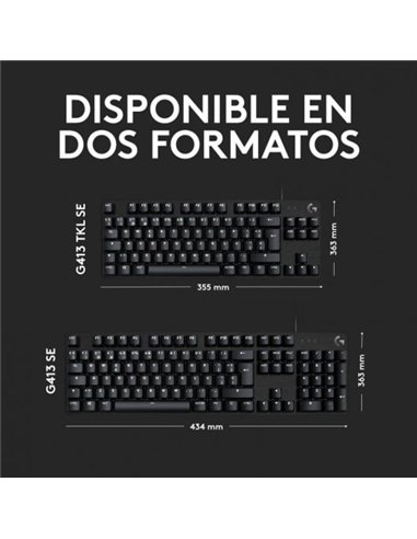 Logitech G413 TKL SE Teclado Gaming Mecánico Retroiluminado