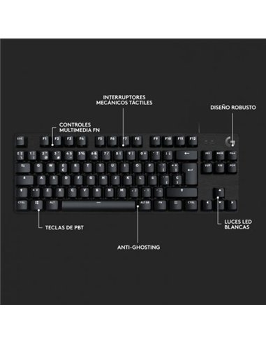 Logitech G413 TKL SE Teclado Gaming Mecánico Retroiluminado