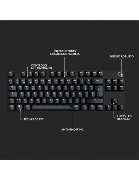 Logitech G413 TKL SE Teclado Gaming Mecánico Retroiluminado