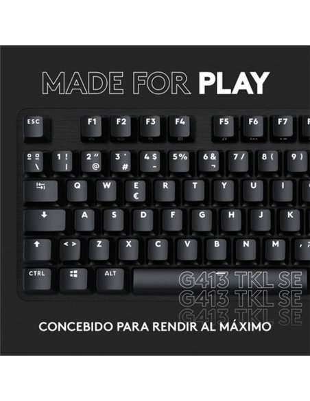 Logitech G413 TKL SE Teclado Gaming Mecánico Retroiluminado