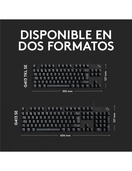 Logitech G413 SE Teclado Mecánico Gaming Retroiluminado