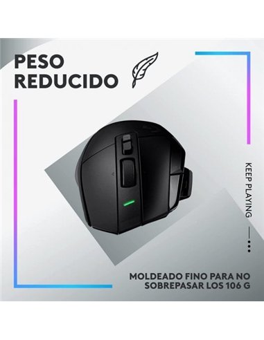 Logitech G G502 X Plus Lightspeed Ratón Inalámbrico RGB Gaming 25600 DPI Negro