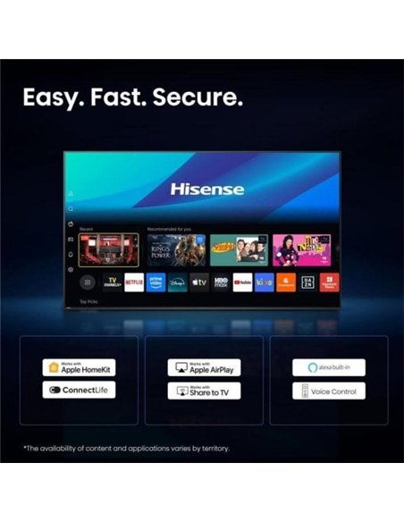 Hisense 43A6S 43" LED 4K UltraHD Smart TV VIDAA HDR10 Dolby Vision Televisor