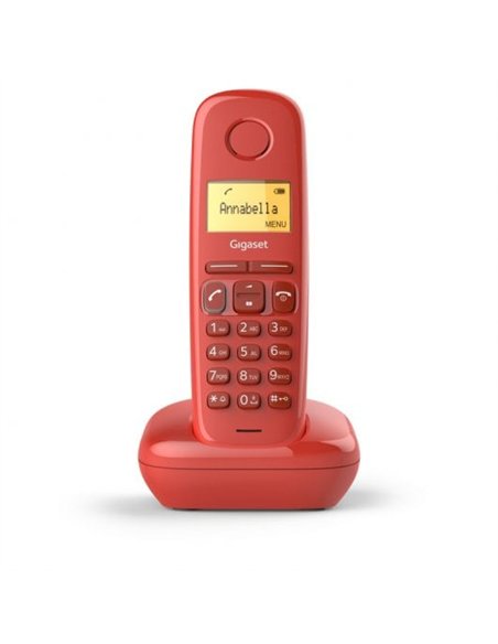Gigaset A170 Teléfono Dect Inalámbrico Rojo