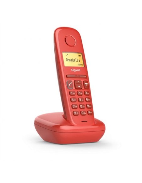 Gigaset A170 Teléfono Dect Inalámbrico Rojo