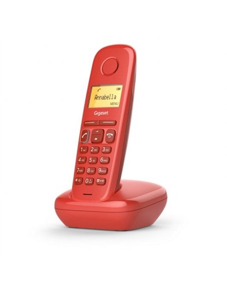 Gigaset A170 Teléfono Dect Inalámbrico Rojo