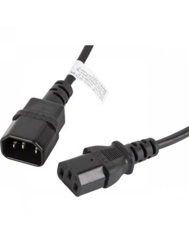 Nilox NXIECC13-M/F-2 Cable Alargador IEC-C13 Macho/Hembra Negro 2m