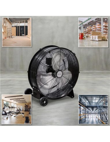Cecotec Proindustry 2000 Ventilador de Suelo Industrial de 20" con Potencia de 120W