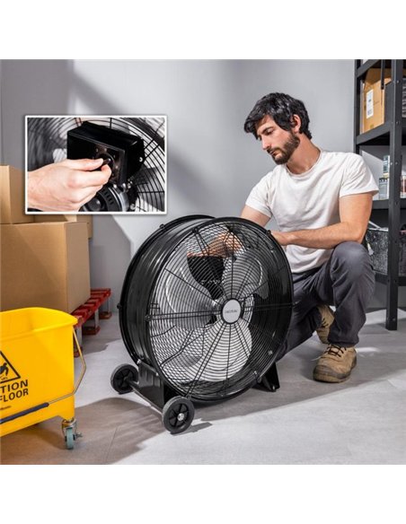 Cecotec Proindustry 2000 Ventilador de Suelo Industrial de 20" con Potencia de 120W
