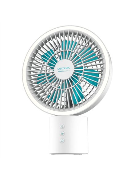 Cecotec Energysilence 8000 Portable Light Desk Ventilador de Sobremesa de Batería con 8000mah