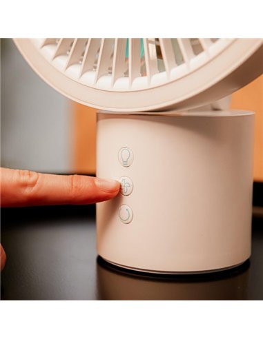 Cecotec Energysilence 8000 Portable Light Desk Ventilador de Sobremesa de Batería con 8000mah