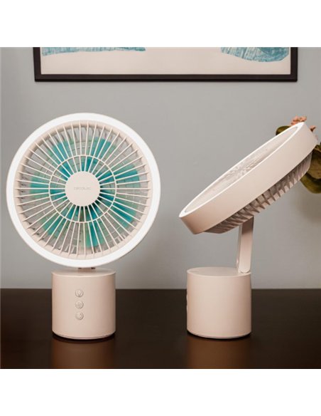 Cecotec Energysilence 8000 Portable Light Desk Ventilador de Sobremesa de Batería con 8000mah