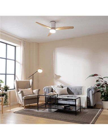 Cecotec Energysilence Aero 5600 Classic Ventilador de Techo de 40 W y 52" con Mando a Distancia
