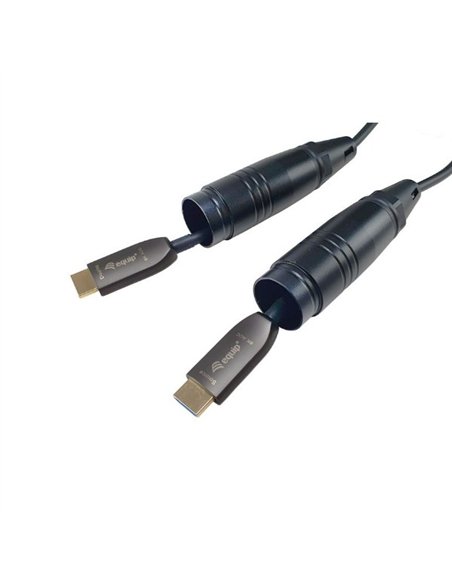 Equip 119423 Cable HDMI 2.1 Óptico Blindado Activo 8K/60Hz 4K/120Hz Negro 100m