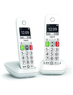 Gigaset E290 Duo Pack de Teléfonos Inalámbricos Dect Blancos