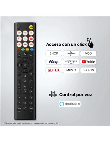 Hisense 55E7S 55" QLED 4K UltraHD HDR10+ Dolby Atmos Smart TV VIDAA Televisor